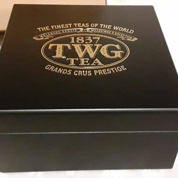 TWG Wooden Box Divided Storage Tea Bags Organizer Exclusive Gift Singapore EMPTY - Picture 1 of 10